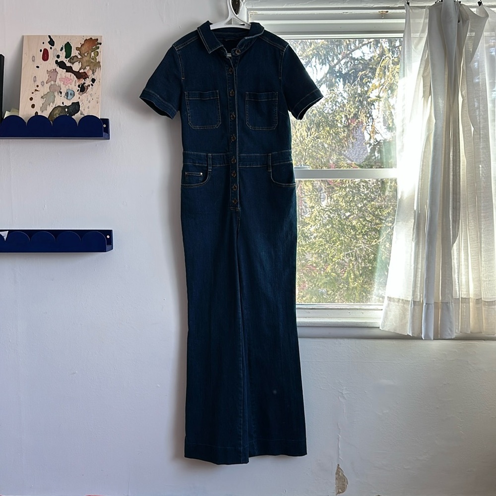 Biden Stretch jumpsuit, flared